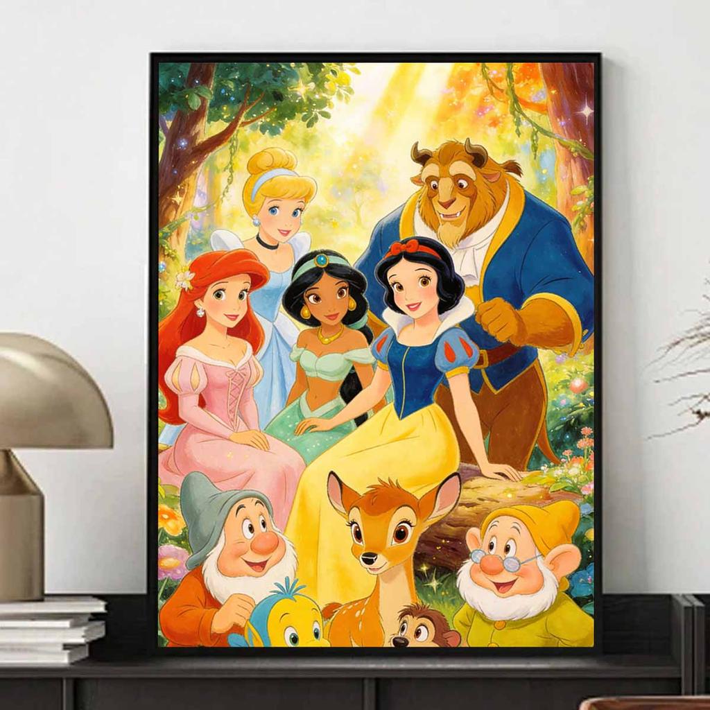 Disney Princess and Beast diamond painting handmade diy mosaic art painting kit home decoration