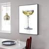 Современный абстрактный бокал для шампанского, холст, картина, настенная живопись, бокалы для вина, постеры и принты для гостиной, кухни, украшения Quadro