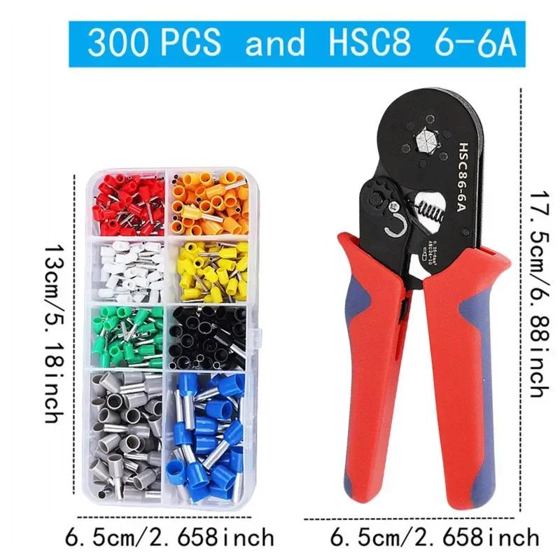 400-2120PCS Box VE Tubular Crimp Terminals Wire Insulated Terminator Block Cord End Connector Electrical Tube Terminal