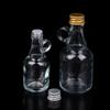 50/100Ml Empty Transparent Glass Whiskey Decanter With Gold Silver Aluminum Caps Mini Alcohol Container Liquor Glass Bottle