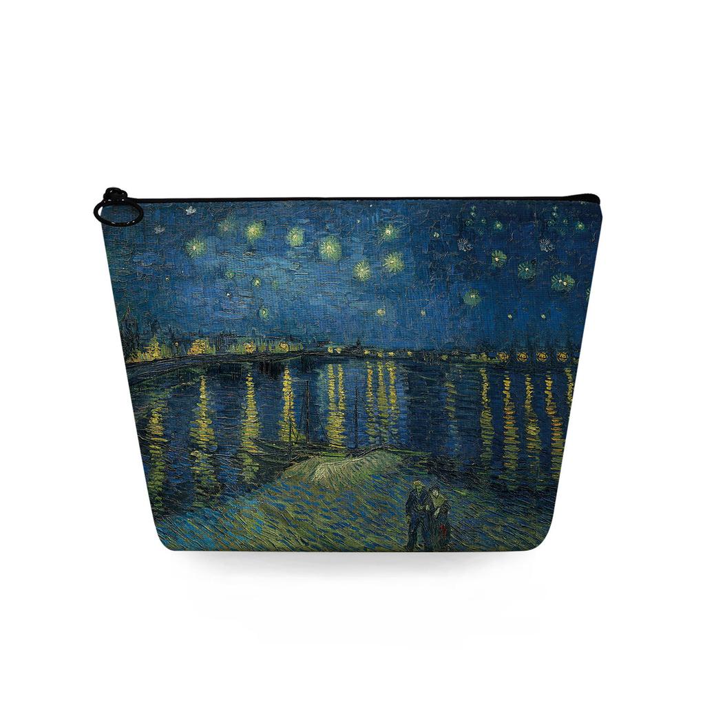 Женская косметичка с принтом масляной живописи для организации туалетных принадлежностей, дорожный органайзер для хранения, 6861