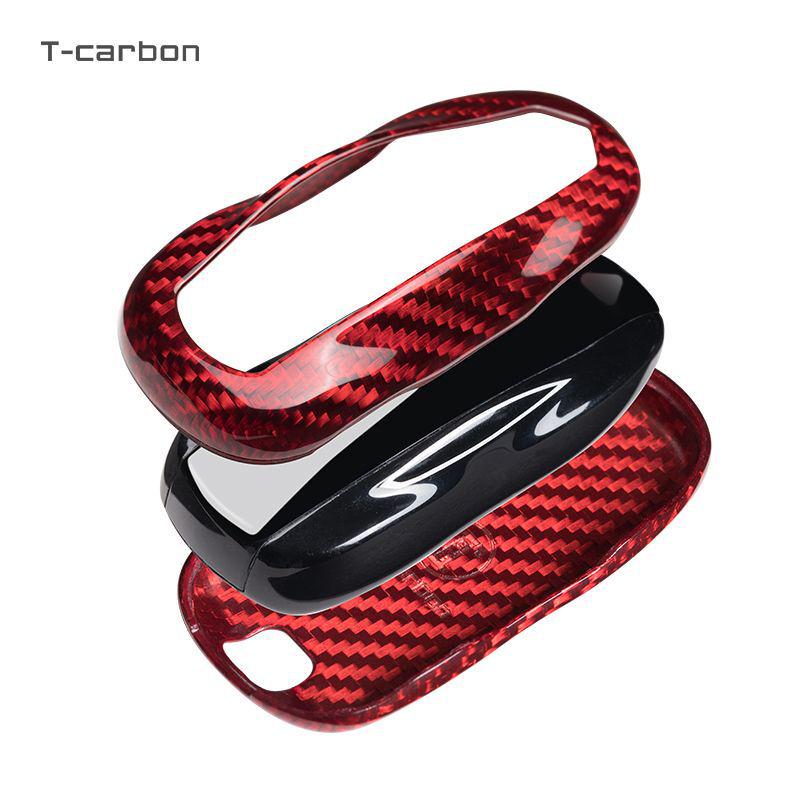 Real Carbon Fiber Key Case for Tesla Model 3 Sedan