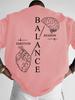 European and American Unisexs Summer Personalized Letter Print Soft and Breathable Round Neck Tshirt Outdoor Urban Casual Top