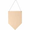 Customizable Wooden Pennant - 15 X 21 Cm