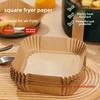 High-Temp Resistant Air Fryer Oil-Absorbent Paper Plates - Food Grade, Round & Square Baking Liners