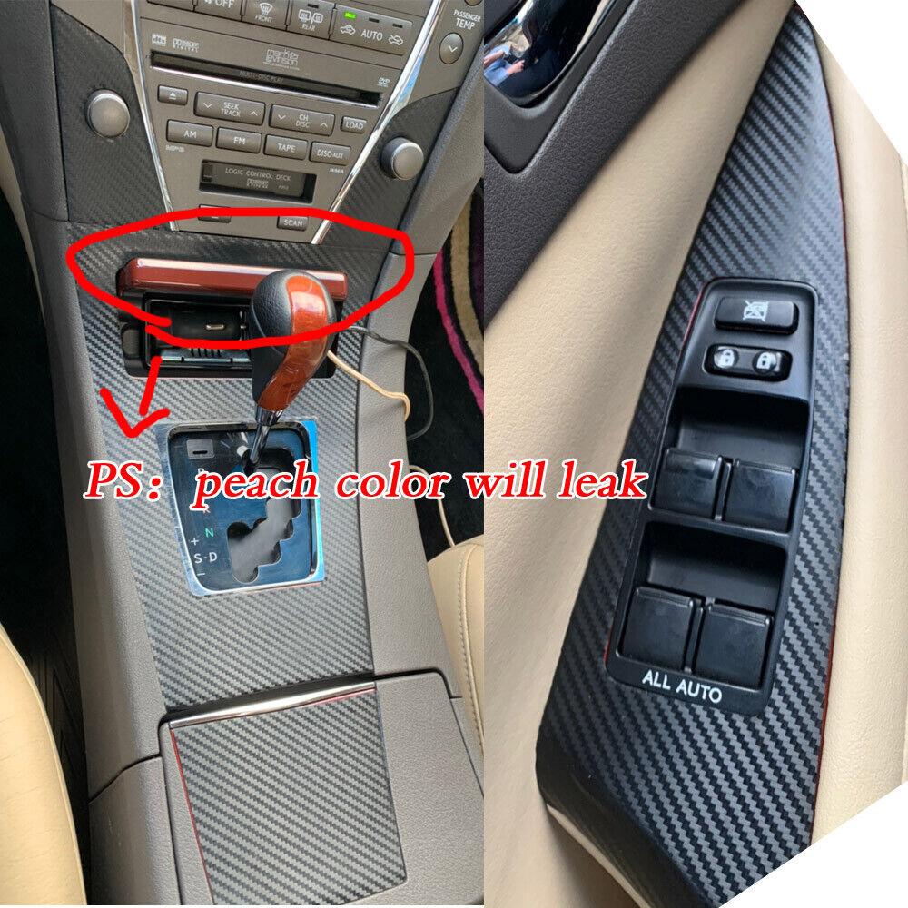 Для Lexus ES 2006-2012 3D узор из углеродного волокна внутренняя отделка своими руками наклейки на центральную консоль шестерня приборной панели воздушная дверь