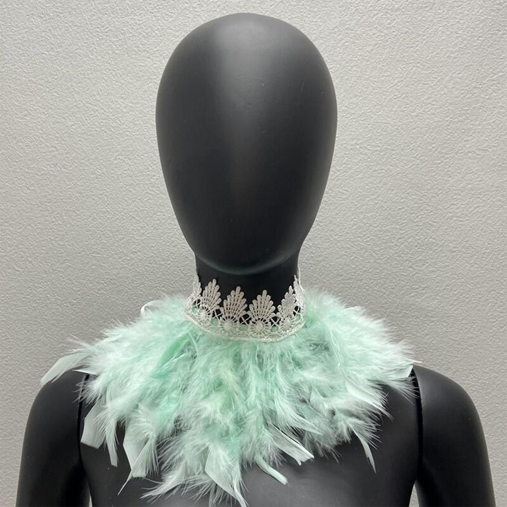 Готический Шарф с Перьями Сценический Макияж Карнавальный Костюм Аксессуары