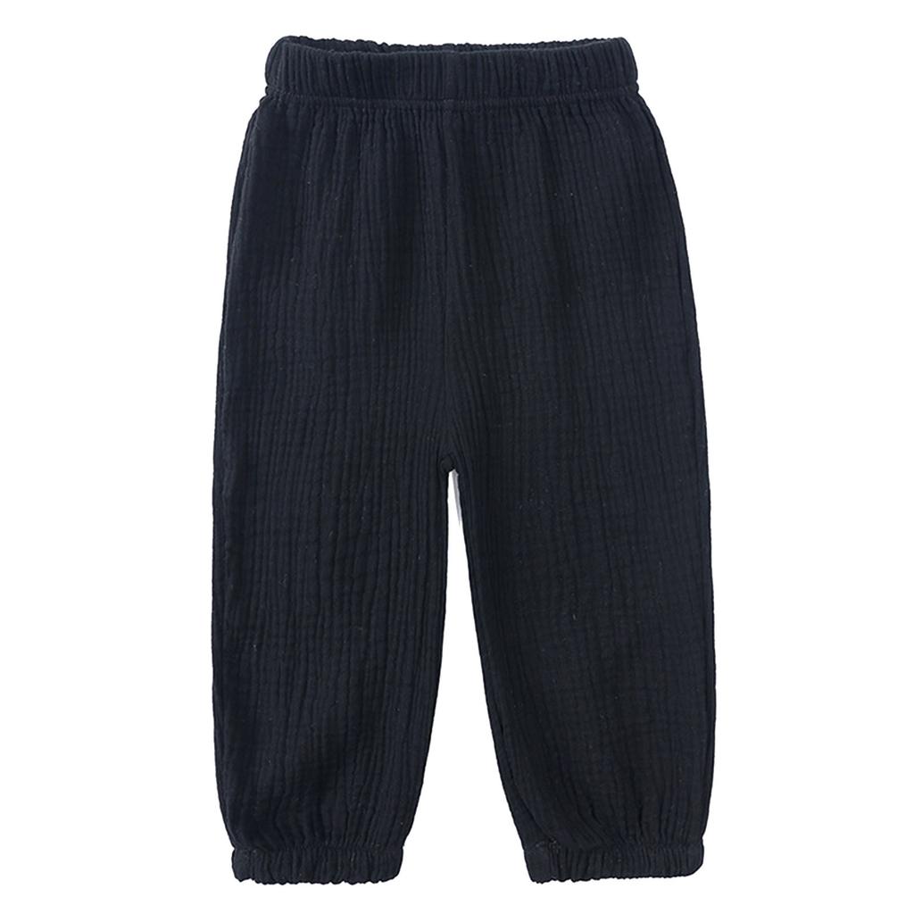 Children's Baby Girls Boys Summer Linen Trousers Bloomers Cotton Long Trousers Casual Harem Pants