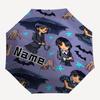 1pc Wednesday Addams Custom Name Automatic Folding Umbrella, Durable Plastic & Iron, Lightweight for Outdoor Daily Use  S1230019