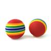 1Pcs Rainbow 3.5cm Cat Toy Ball Interactive Cat Toys Play Chewing Rattle Scratch EVA Ball Training Pet Supplies