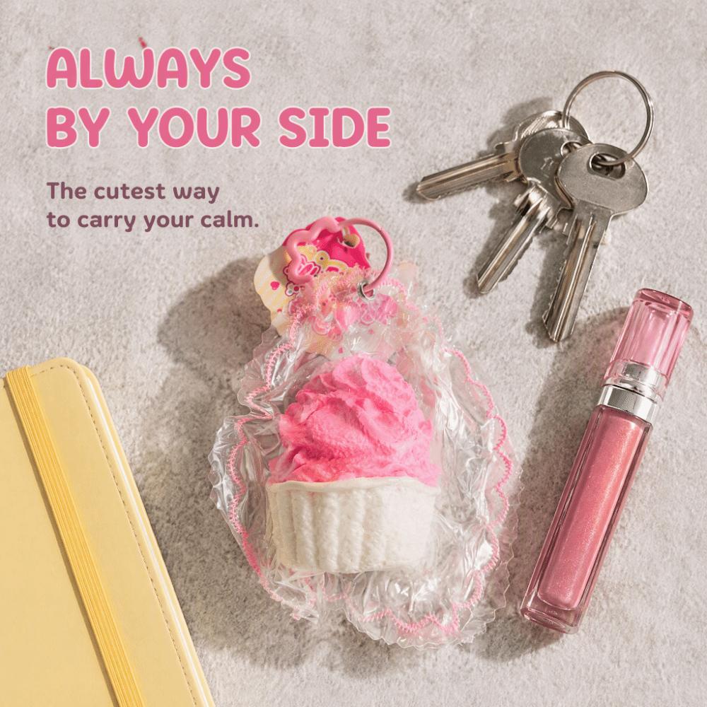 Shapable Ice Cream Squishy Keychain Hand Relax Bag Pendant Cabbage Squishy Keychain Student Prize