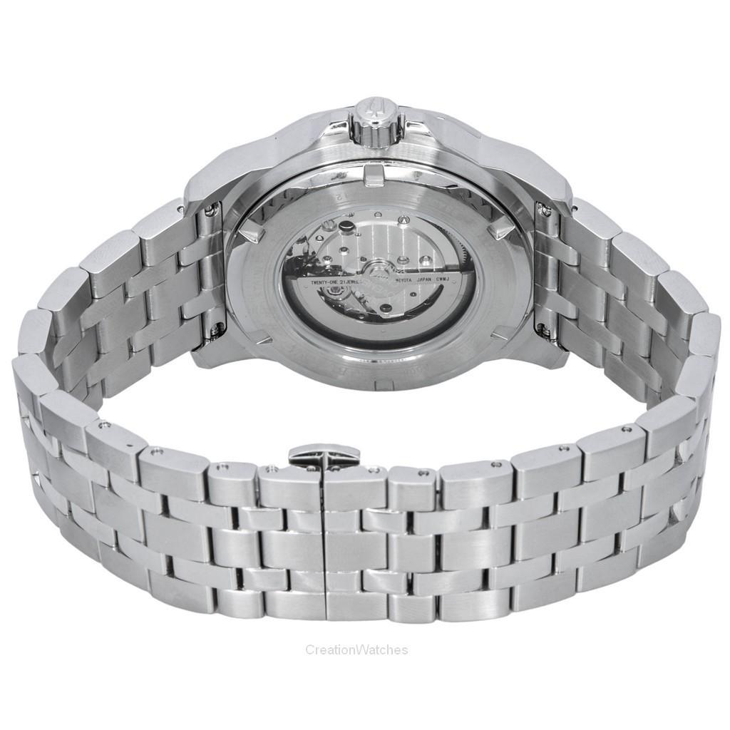 BULOVA Marine Star Нержавеющая сталь Открытое сердце Синий циферблат Автоматический 21 камень 98A302 200M Мужские часы