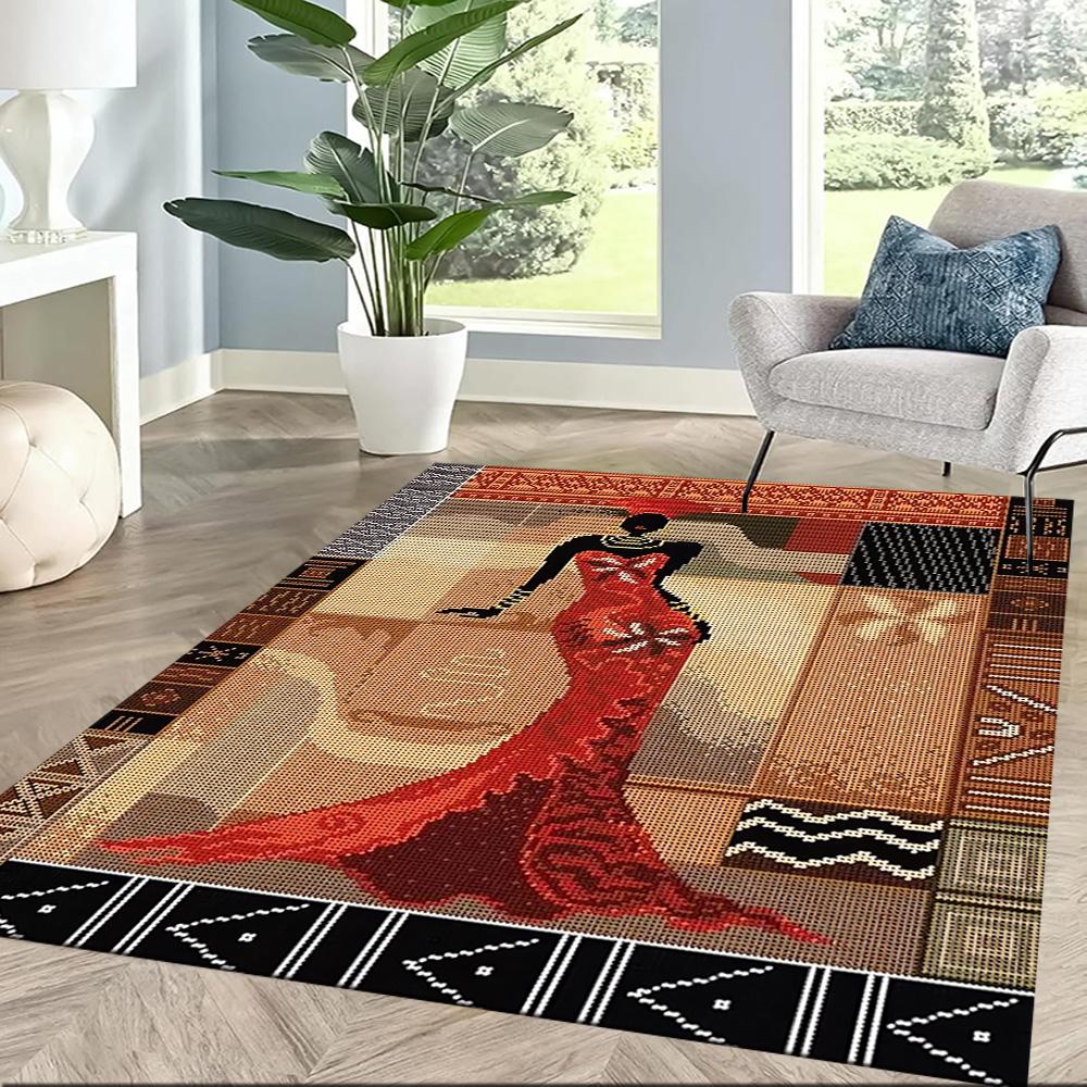 African Heritage Elegance Floor Mats for Living Room, Bedroom and Room Decoration Are Suitable for Gifts.