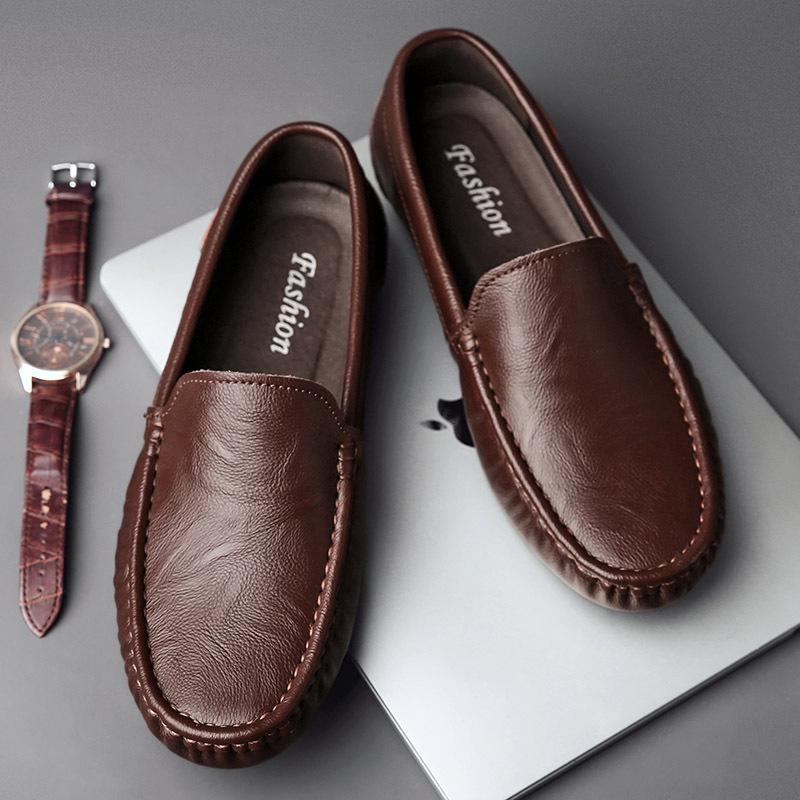 2026 Breathable Genuine Leather Men Loafers Fashion Casual  Business Driving Casual Shoes for Men Spring Autumn New Male Shoes