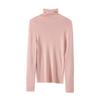 Tangge Silk-Cashmere Turtleneck Long Sleeve Warm Top