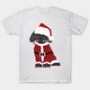 T Shirt Women Christmas Labradoodle Santa Claus Harajuku Print Kawaii Tshirt Summer Short Sleeve Female T-Shirt Top Tee
