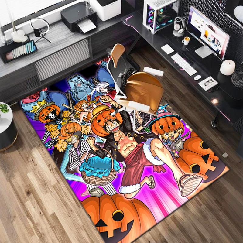 В главных ролях японский мультфильм ONE PIECE Манки Д. Ковер Luffy подходит для гостиной и спальни, коврики для прихожей, офиса, балкона, декоративный ковер V20