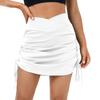 Swim Skirts For Women Swimwear Shorts Under Trendy High Waisted Drawstring Skirts
