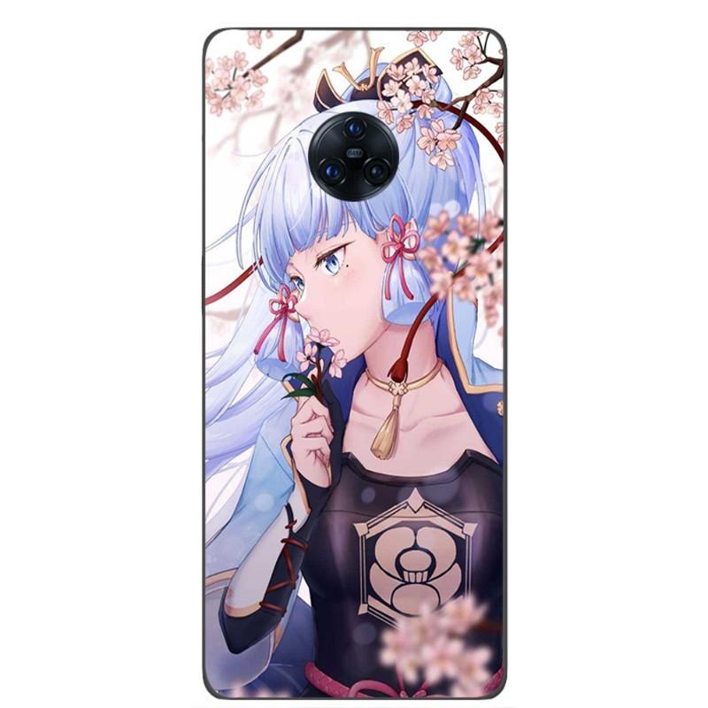 Чехол для телефона Kamisato Ayaka Genshin Impact для VIVO Y95 Y93 Y31 Y20 V19 V17 V15 Pro X60 NEX, мягкий черный чехол для телефона