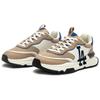 New MLB Chunky Runner Anti Slip Wear Resistant Low Top Chunky Sneakers Unisex Khaki White 3ASHRJ13N-07BGS