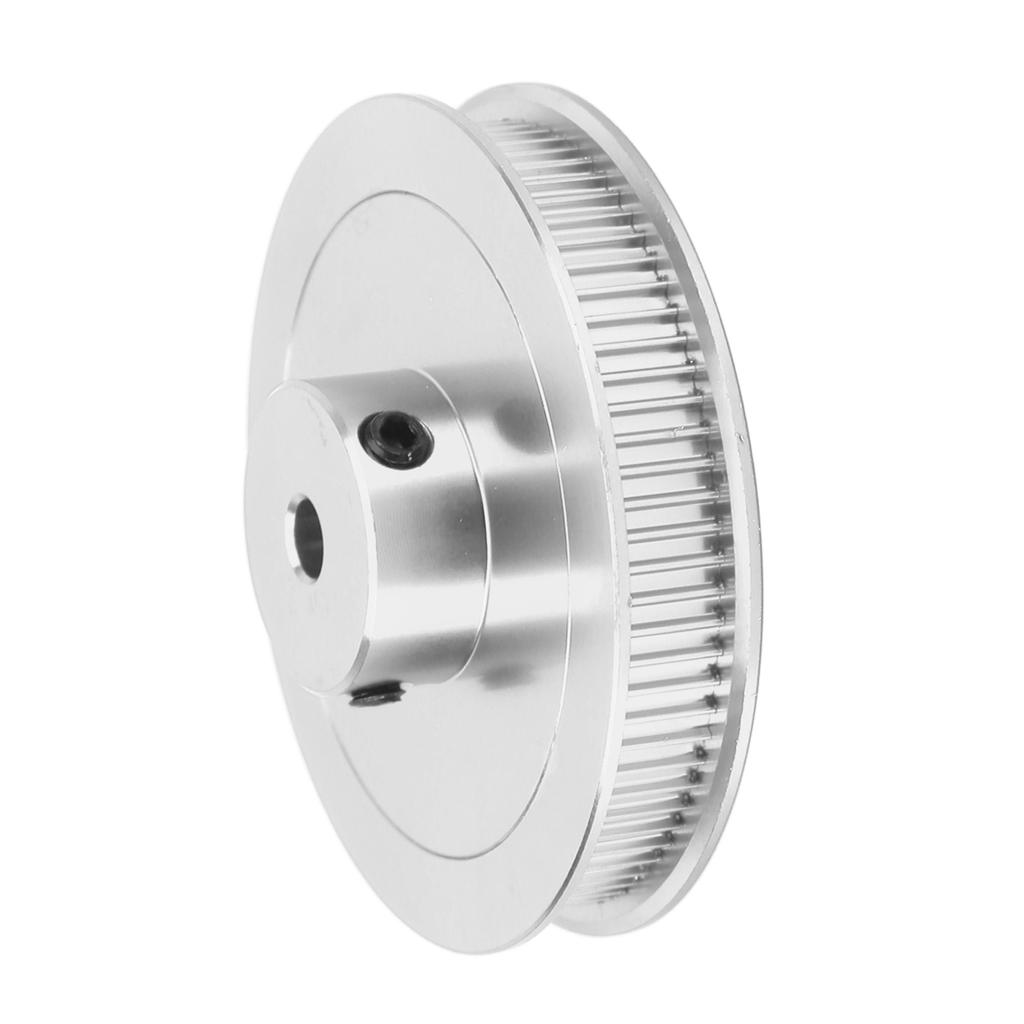 Синхронное колесо 80T 5 мм GT2 шкив ремня ГРМ из легированной стали для 3D-принтера токарного станка с ЧПУ, серебристый