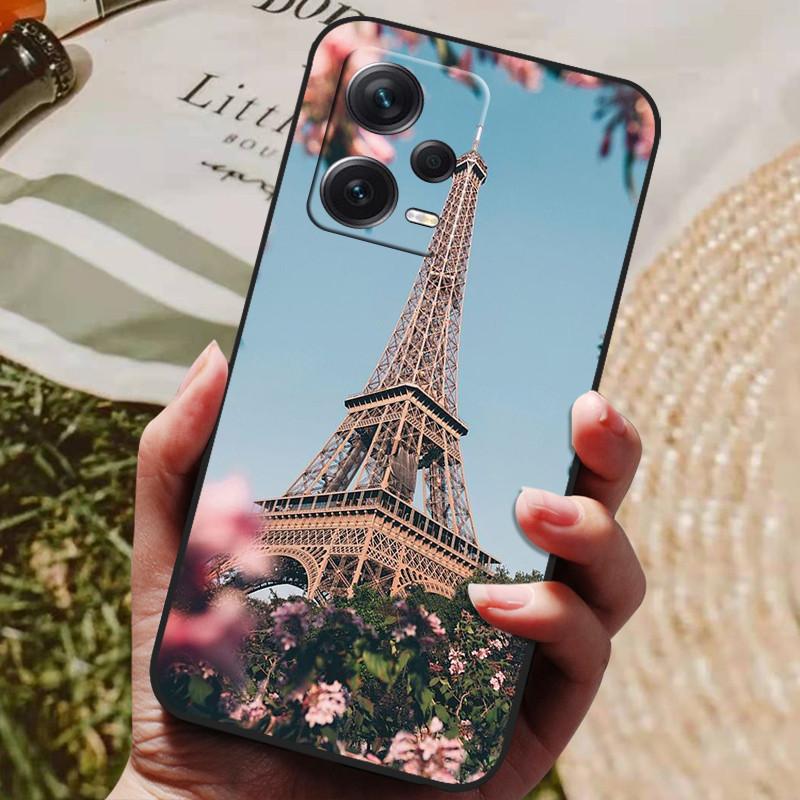 Для Redmi Note 12 Pro 5G NFC Чехол Черная Крышка Лев Волк Силиконовые Мягкие Задние Чехлы Для Xiaomi Redmi Note12 Pro 5G Чехол для Телефона Capa