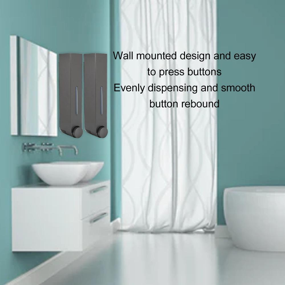 Grey Liquid Soap Dispenser Large Capacity Shampoo Dispenser Soap Dispenser Home Hotel School