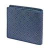 Inden Bifold Bill Compartment No Coin Navy Blue X Black Small Checkered Pattern [Indenya] Wallet, I, Purse, Deerskin, Lacquer, 2005-04-167