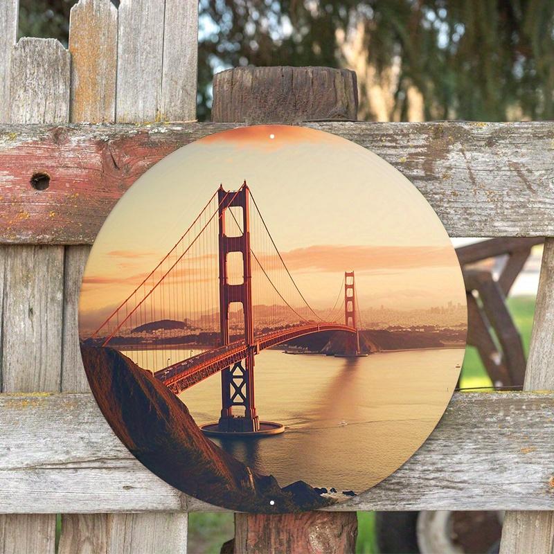 Wood Round Wooden Sign Art Painting Wreath Decorative Plates Entrance Decor Gift Mask Theme For Bar Club Home Room Wall Decor for Church Front Door