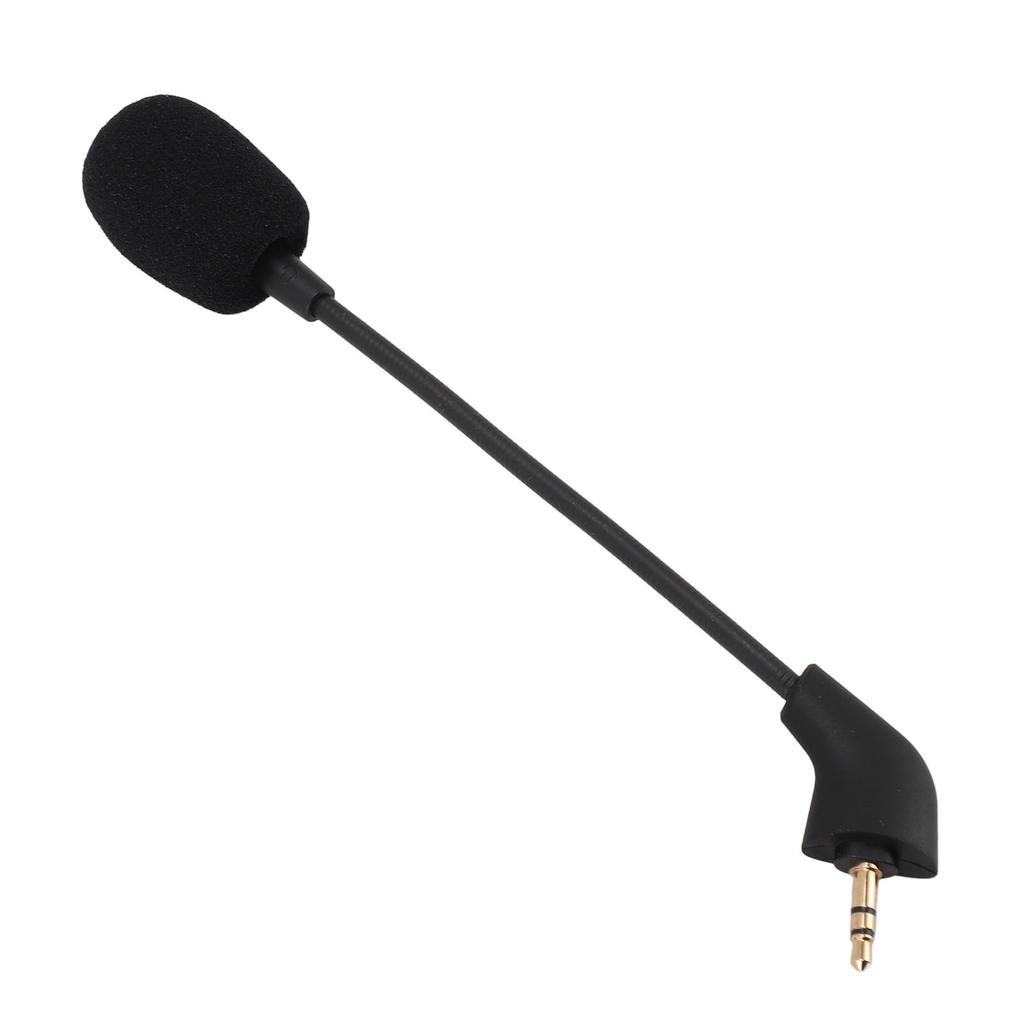 Flexible Microphone 3.5mm Plug Omni Directional Detachable Game Mic Replacement for HyperX Cloud Wired Headset