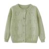 Girls' Small Jacket, Baby Sweater, Knitted Cardigan, Children's Top, Breathable Thin Shirt