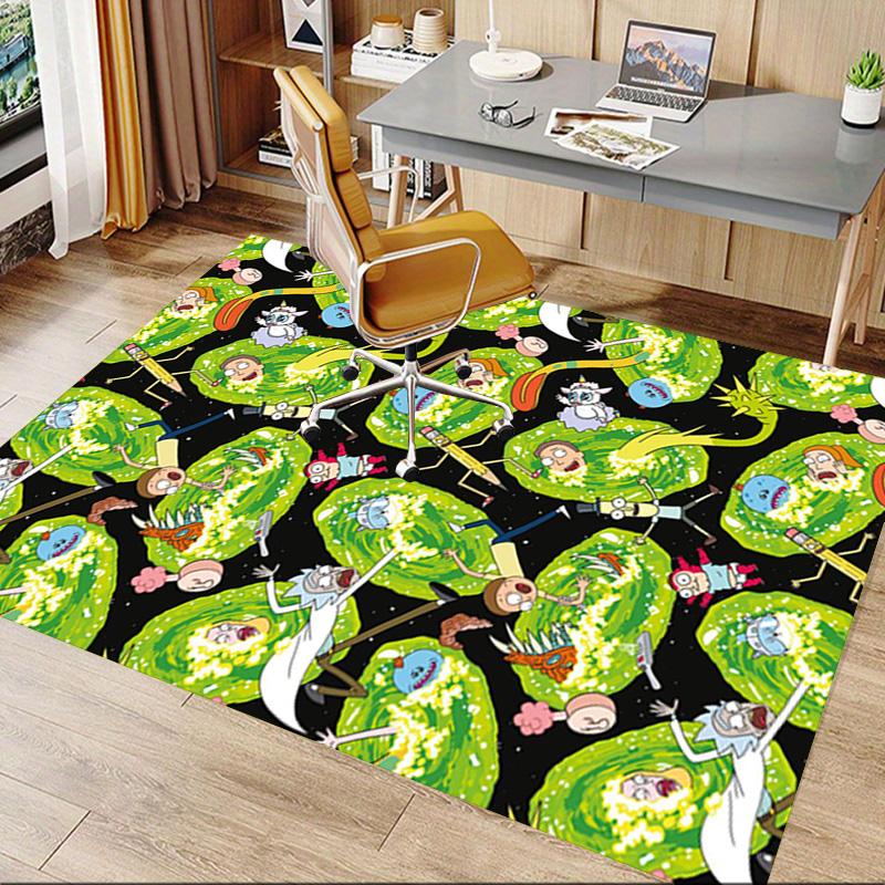 Alien Invasion Carpet For Playroom Bedroom Living Room Sofa Home Decorkids Game Area Rug Nonslip Floor Mat