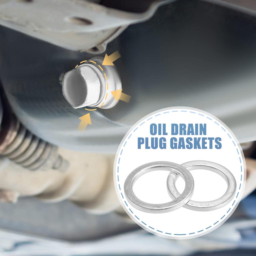 ACROPIX Прокладка сливной пробки масляного поддона Сплав алюминия 90430-18008 18мм Маслоупорная уплотнительная шайба Совместима с Toyota 10 комплектов