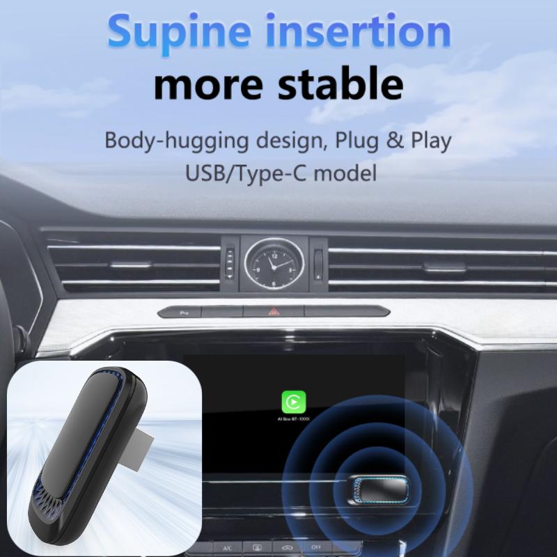 2024 New Wired To Wireless Apple CarPlay Box for OEM Car Stereo Plug and Play Smart Link Phone Automatic Connection To CarPlay