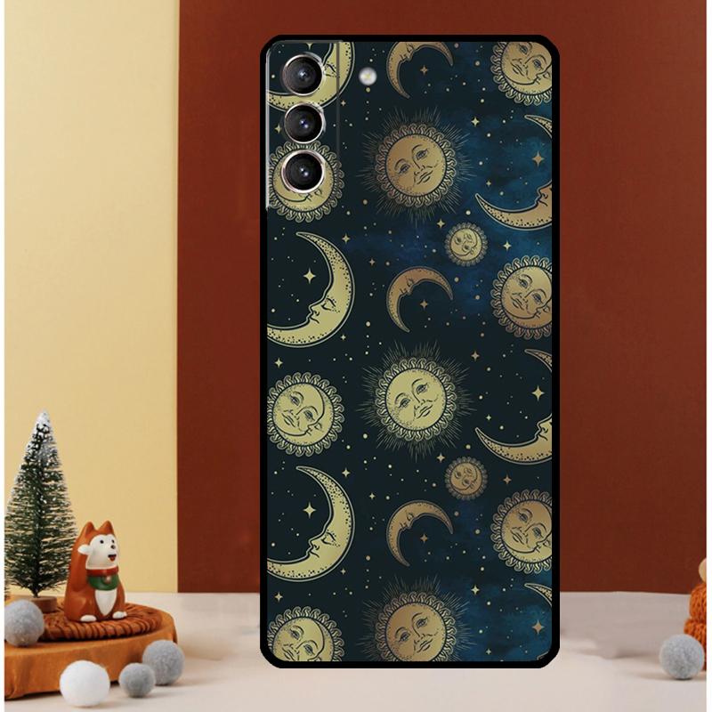 Астрологический Космический Чехол 'Солнце Луна Звезда' Для Samsung Galaxy S23 Ultra S24 S22 Note 20 Ultra 10 Plus S8 S9 S10 S20 S21 FE Чехол