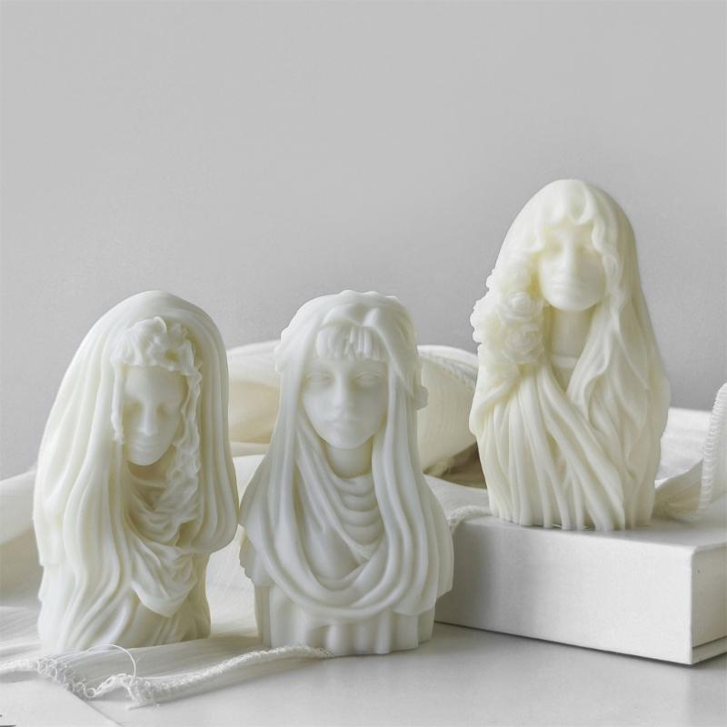 Гибкая Прочная Силиконовая Форма Домашний Аксессуар Портативная для Фигурки Богини Гипсовое Искусство Легко Моющаяся Захват Деталей