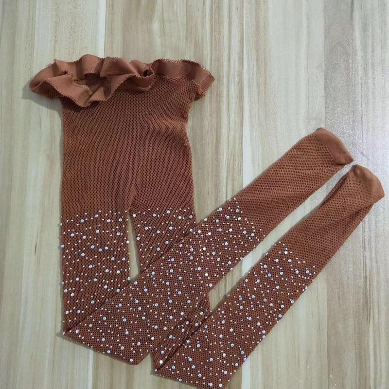 1-13 лет балетные колготки для девочек модные детские блестящие сетчатые колготки в сетку детские чулки детские леггинсы со стразами