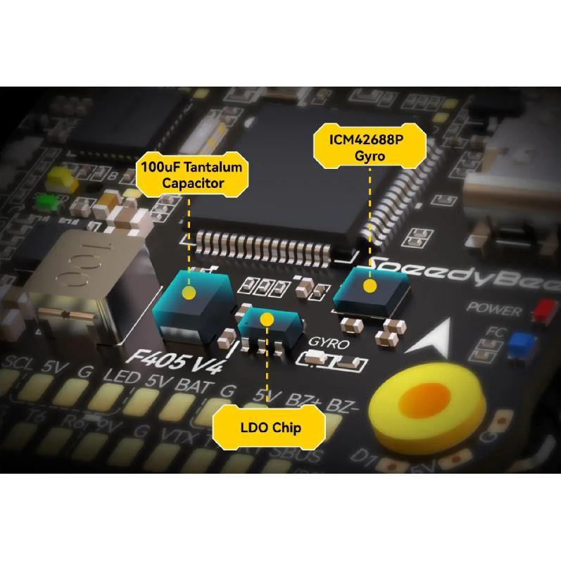Для Speedybee F405 V4 Stack BLS 55A 4-в-1 ESC&FC RC iNAV Betaflight Настройка Bluetooth 3-6S FPV Рама 5-8 дюймов Запчасти для дронов