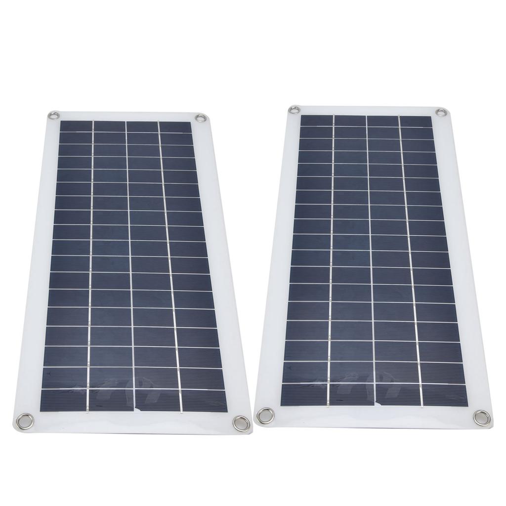 2x10W Monocrystalline Silicon Solar Panel Emergency Battery Charger Kit Photovoltaic Panel for RV