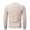 Autumn Men Thin Solid Color Elastic Slim Fit Pullover Sweater Basic Inner Layer Lightweight Warm Casual Knitwear Top for Male