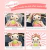 Metoo Doll plushie cute and charming Flower Fairy Angela Plush Playthings Pillow Cartoon Decoration Present Designed For Children Friends