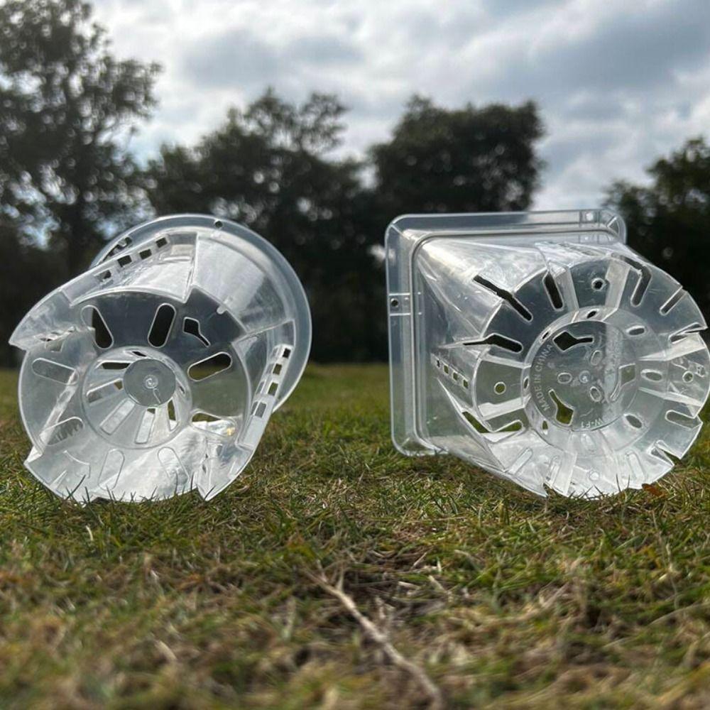 Прозрачный пластиковый горшок для орхидеи фаленопсис с отверстиями, прозрачный цветочный горшок, домашний декор