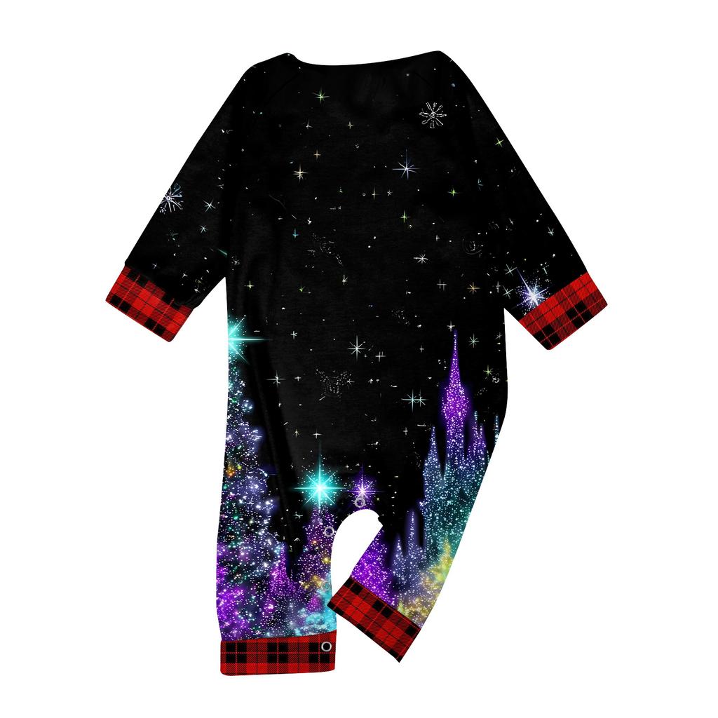 Комплект из топа и брюк с рождественскими принтами для всей семьи Одинаковые комплекты для всей семьи