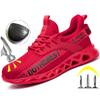 Fashion Plus Sise 36-48 Mens Safety Work Shoes Indestructible Anti-smash Sneakers Construction Shoes Steel Toe Breathable Security Boots