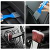 2 In 1 Car Dust Tool Cleaning Brush Accessories Interior For Mitsubishi Lancer Ralliart ASX Mirage Pajero Xpander Attrage L200