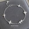 Under the Banyan Tree S925 Silver Butterfly Bracelet: Elegant and Sweet Jewelry Gift for Women.