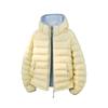 Winter Hooded Puffer Coat Unisex Color Block Casual Warm Jacket Teens