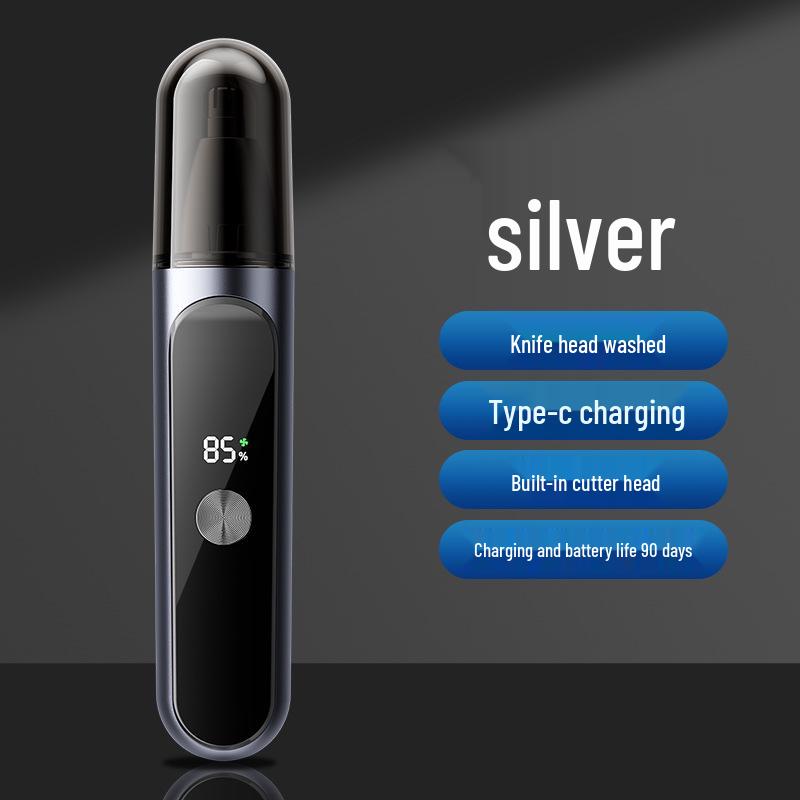 Men's Rechargeable Electric Nose Hair Trimmer & Shaver