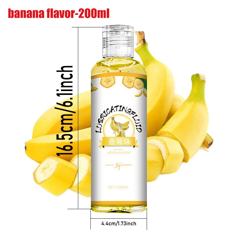 Fruit Flavored Lube 200ml Water Soluble Lubricant Gel Lubricating Oil Personal Lube for Men Women Couple Sexual Tool Anal Lube