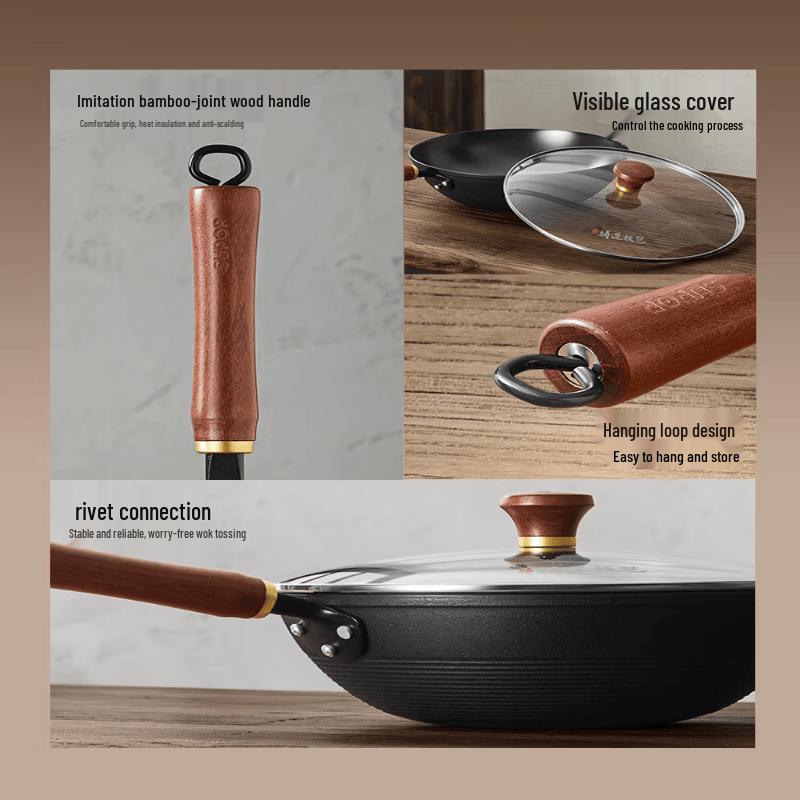Supor Cast Iron Non-stick Wok